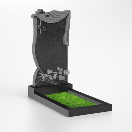 Monument din granit negru premium