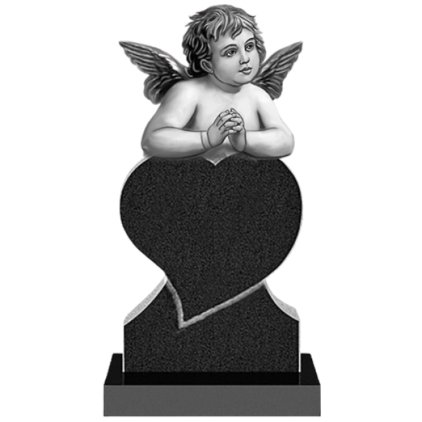 C01 Monument din granit negru copil