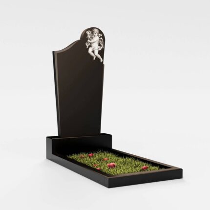 Monument din granit negru econom copil