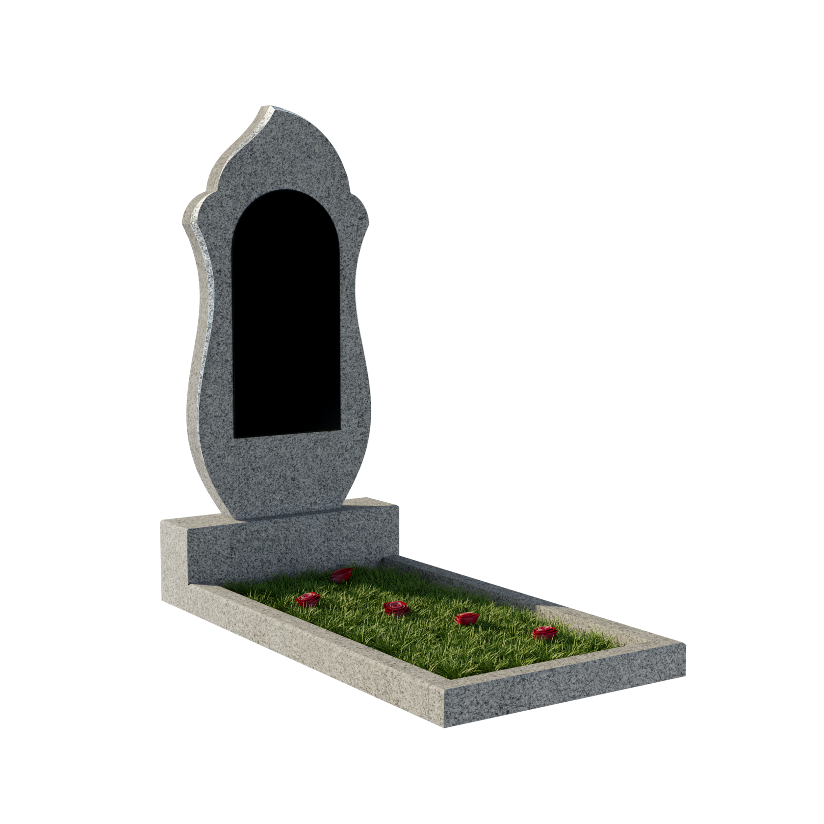 P12 Monument din granit gri econom