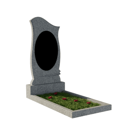 Monument din granit gri econom