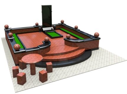 Monumente vip din granit cu montare