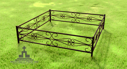 Gard din metal forjat cimitir