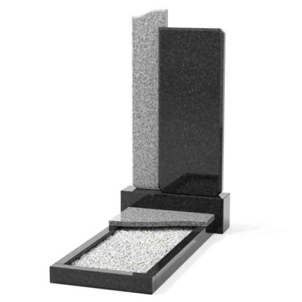 Monument standard din granit negru cu sur